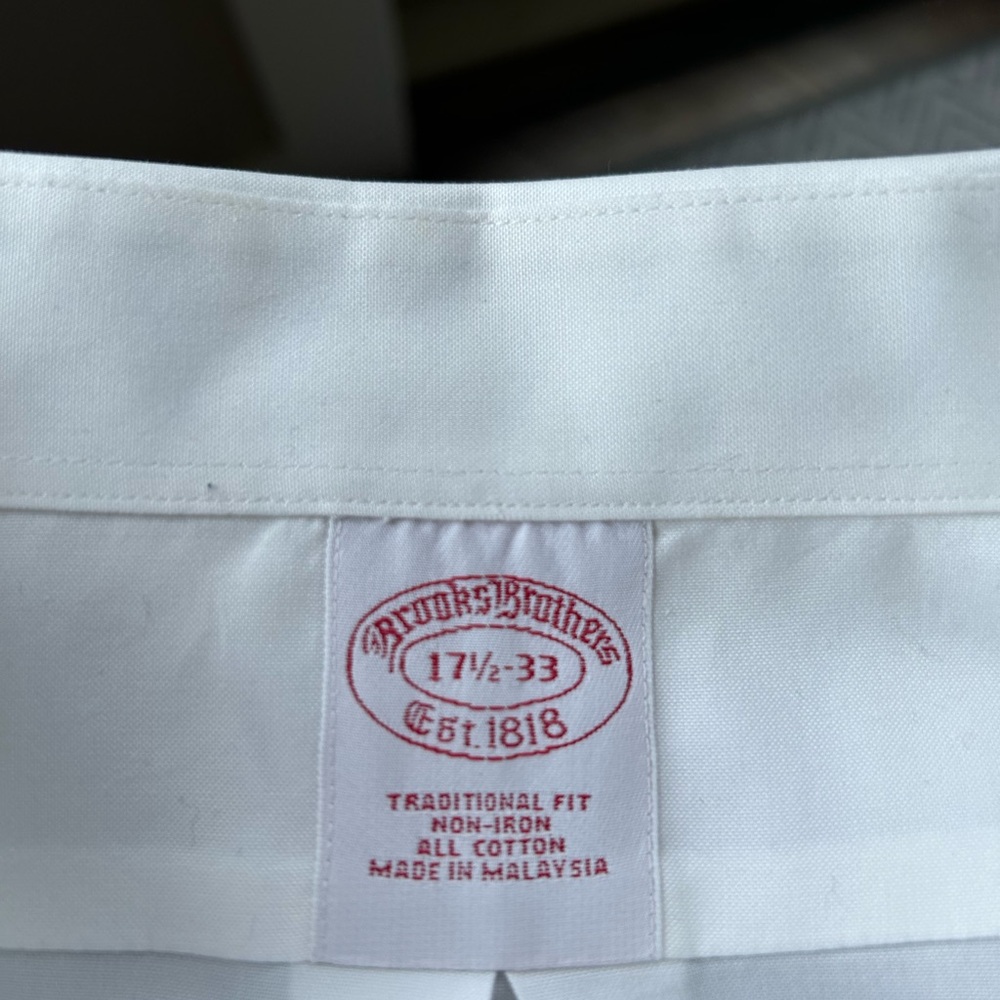 Brooks Brothers White Dress Shirt - Picture 2 of 3